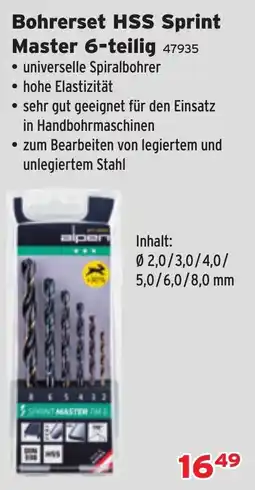 Salzburger Lagerhaus Bohrerset HSS Sprint Master 6-teilig Angebot
