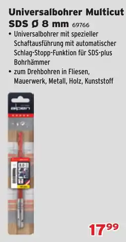 Salzburger Lagerhaus Universalbohrer Multicut SDS Ø 8 mm Angebot