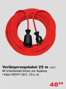 Salzburger Lagerhaus Verlängerungskabel 25 m Angebot