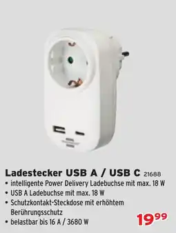 Salzburger Lagerhaus Ladestecker USB A / USB C Angebot