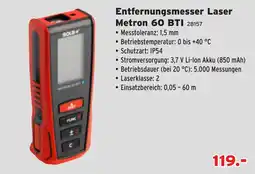 Salzburger Lagerhaus Entfernungsmesser Laser Metron 60 BTI Angebot
