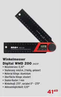 Salzburger Lagerhaus Sola Winkelmesser Digital WMD 200 Angebot