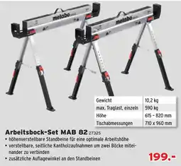 Salzburger Lagerhaus Arbeitsbock-Set MAB 82 Angebot