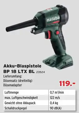 Salzburger Lagerhaus Akku-Blaspistole BP 18 LTX BL Angebot