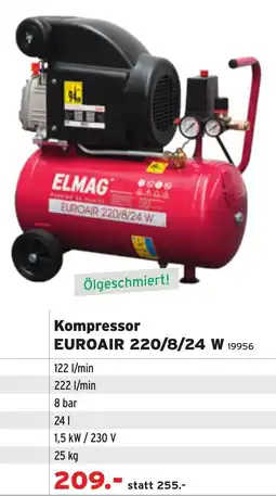 Salzburger Lagerhaus Kompresseur EUROAIR 220/8/24 W Angebot