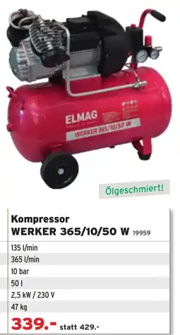 Salzburger Lagerhaus ELMAG WERKER 365/10/50 W Angebot