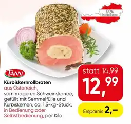 SPAR Gourmet TANN Kürbiskernrollbraten Angebot
