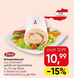 SPAR Gourmet TANN Schweinsbauch Angebot