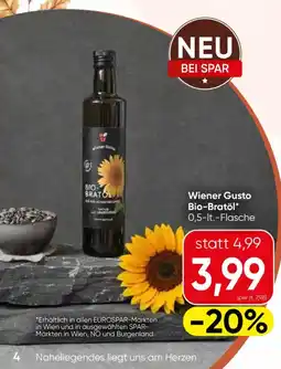 SPAR Gourmet Wiener Gusto Bio-Bratöl Angebot