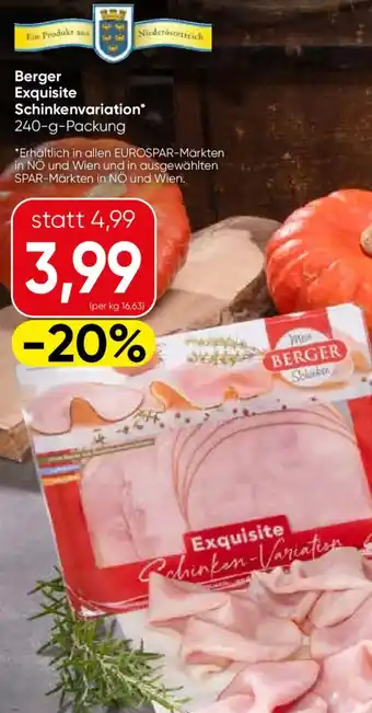 Berger Exquisite Schinkenvariation