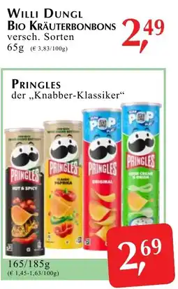 Winkler Markt Willi Dungl Bio Kräuterbonbons Angebot