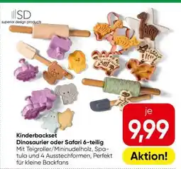 Eurospar Kinderbackset Dinosaurier oder Safari 6-teilig Angebot