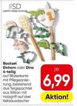 Eurospar Backset Einhorn oder Dino 4-teilig Angebot