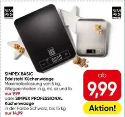 Eurospar SIMPEX BASIC Edelstahl Küchenwaage Angebot
