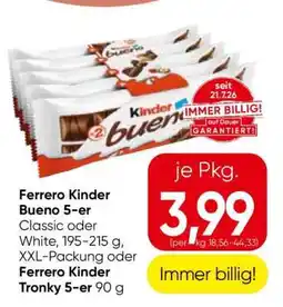 Eurospar Ferrero Kinder Bueno 5-er Angebot