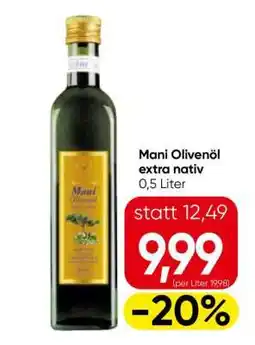 Eurospar Mani Olivenöl extra nativ Angebot