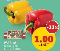 PENNY Paprika rot od. gelb Angebot