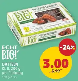 PENNY Echt Bio! Medjoul Datteln Angebot