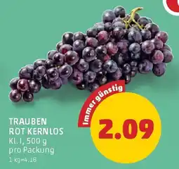 PENNY Trauben rot kernlos Angebot
