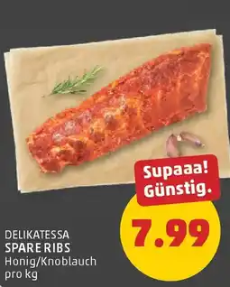 PENNY Delikatessa Spare Ribs Honig/Knoblauch Angebot
