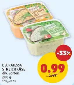 PENNY Delikatessa Streichkäse Angebot