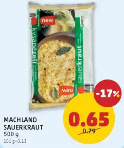 PENNY Machland Sauerkraut Angebot