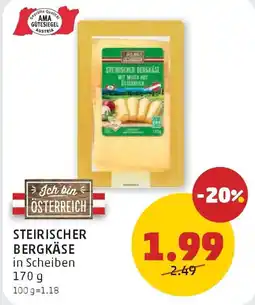 PENNY Steirischer Bergkäse Angebot