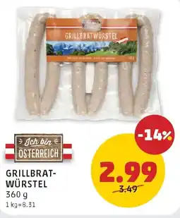 PENNY Ich bin Österreich Grillbratwürstel Angebot