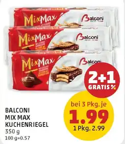 PENNY Balconi Mix Max Kuchenriegel Angebot