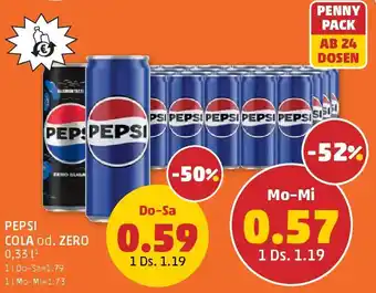 PENNY Pepsi Cola od. Zero Angebot