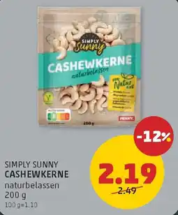 PENNY Simply Sunny Cashewkerne naturbelassen Angebot
