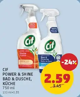 PENNY Cif Power & Shine Bad & Dusche, Küche Angebot