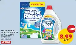 PENNY Weißer Riese Pulver Universal od. Gel Color Angebot