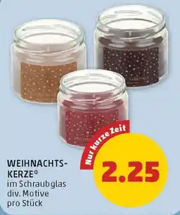 PENNY Weihnachts-Kerze* im Schraubglas Angebot