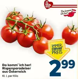 Billa Rispенparadeiser aus Österreich Angebot