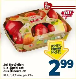 Billa Ja! Natürlich Bio-Äpfel rot Angebot