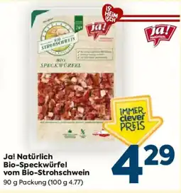 Billa Ja! Natürlich Bio-Speckwürfel vom Bio-Strohschwein Angebot