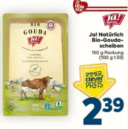 Billa Ja! Natürliche Bio-Gouda-scheiben Angebot