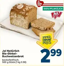 Billa Ja! Natürlich Bio-Dinkel-Buchweizenbrot Angebot