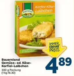 Billa Bauernland Gemüse- od. Käse-Karfiol-Laibchen Angebot