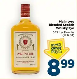 Billa Mc Intyre Blended Scotch Whisky 3yo Angebot