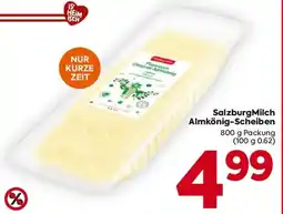 Billa SalzburgMilch Almkönig-Scheiben Angebot