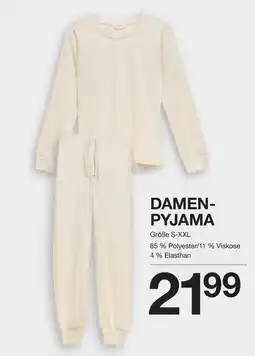 Zeeman Damen-Pyjama Angebot