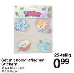 Zeeman Set mit holografischen Stickern Angebot