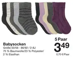 Zeeman Babysocken Angebot