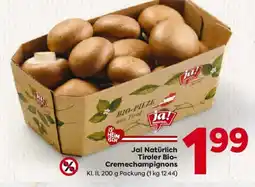 Billa Ja! Natürlich Tiroler Bio-Cremechampignons Angebot