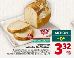 Billa Ja! Natürlich rustikales Bio-Weißbrot Angebot