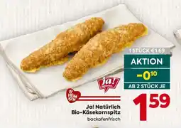 Billa Ja! Natürlich Bio-Käsekornspitz Angebot
