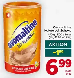 Billa Ovomaltine Kakao od. Schoko Angebot
