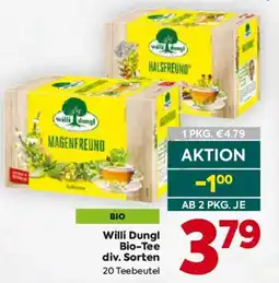 Billa Willi Dungl Bio-Tee Angebot